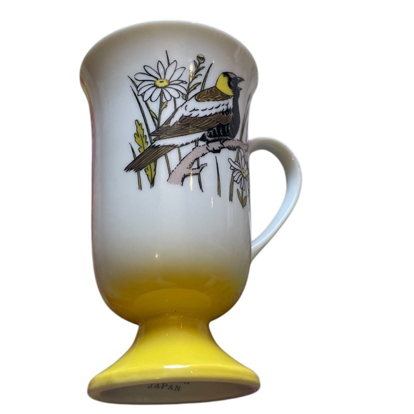 Set Of 3 Vintage 1960’s Fred Roberts SONG BIRDS Irish Coffee Pedestal Mugs - Picture 5 of 8